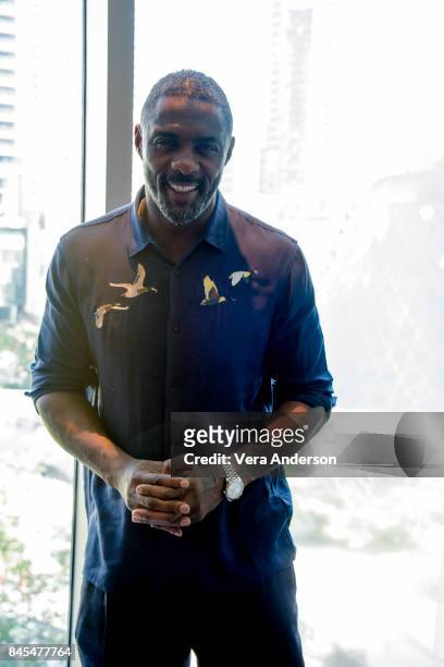 Idris Elba at "The Mountain Between Us" Press Conference at the Ritz Carlton Hotel on September 9, 2017 in Toronto, Canada.