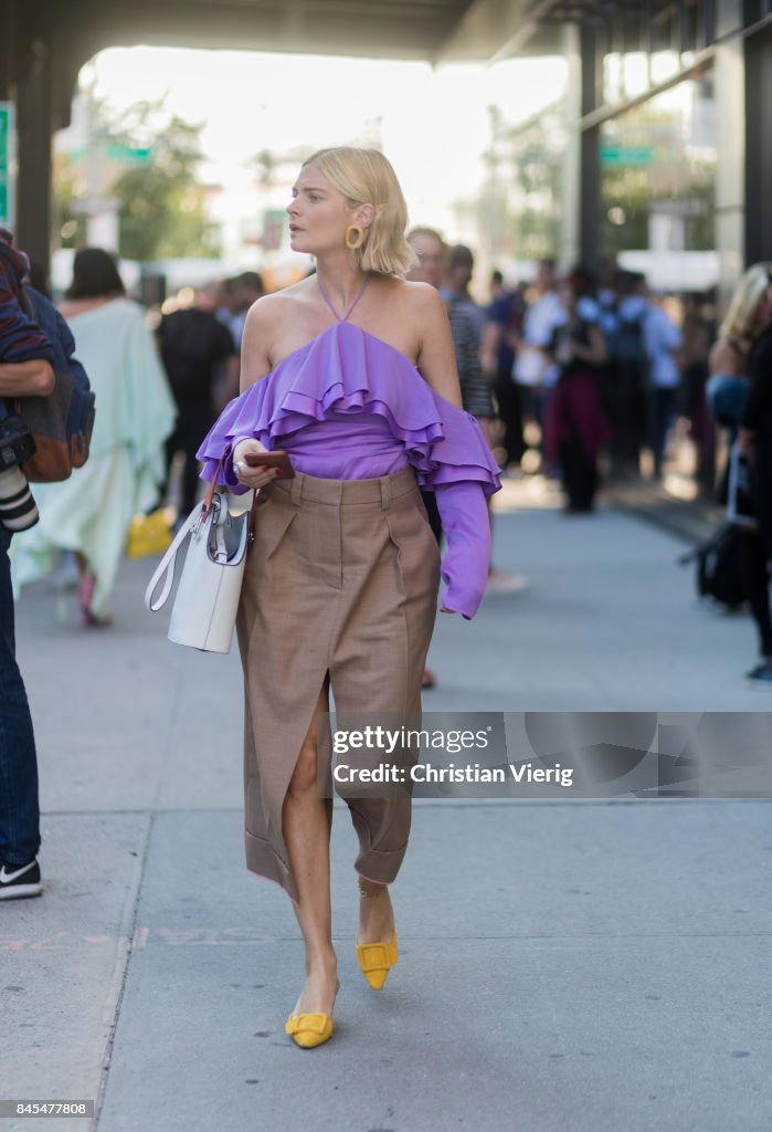 New York Fashion Week - Street Style - Day 4