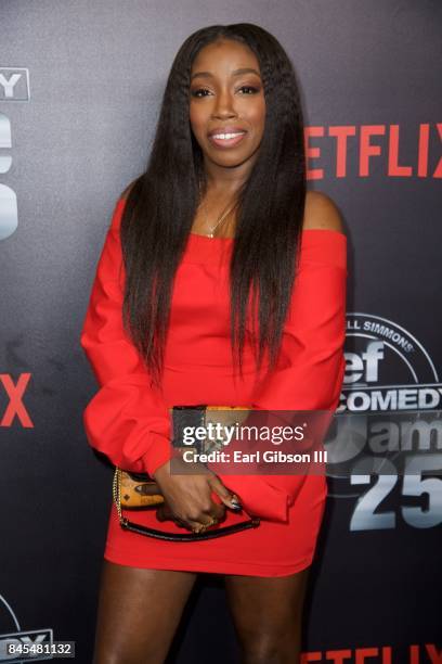 Singer/songwriter Estelle attends Netflix Presents Russell Simmons "Def Comedy Jam 25" Special Event at The Beverly Hilton Hotel on September 10,...