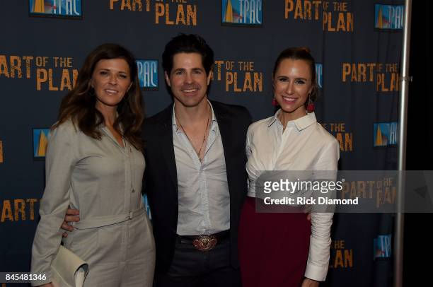 Recording Artist Kimberly Fairchild of Little Big Town, Actor JT Hodges and wife, Kasey Hodges attend a VIP reception after the World Premiere of...