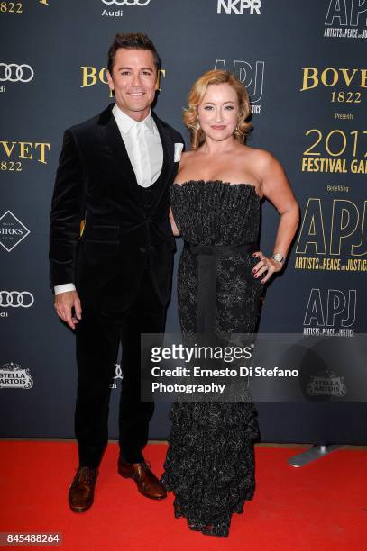 Actor Yannick Bisson and Shantelle Bisson attend the Artists For Peace And Justice Festival Gala 2017 Presented By Bovet 1822 at AGO on September 10,...