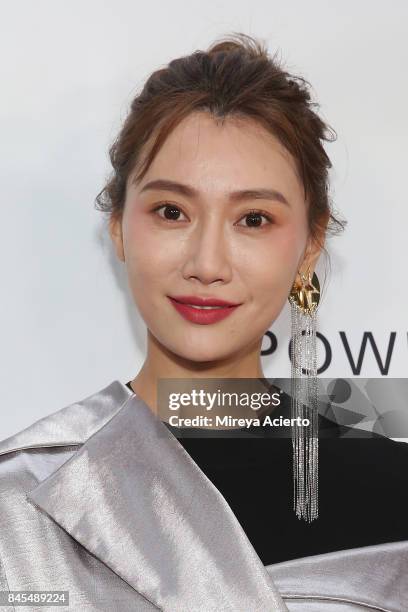 Model, Li Siyu, attends the Naersi fashion show during New York Fashion Week: The Shows at American Museum of Natural History on September 10, 2017...