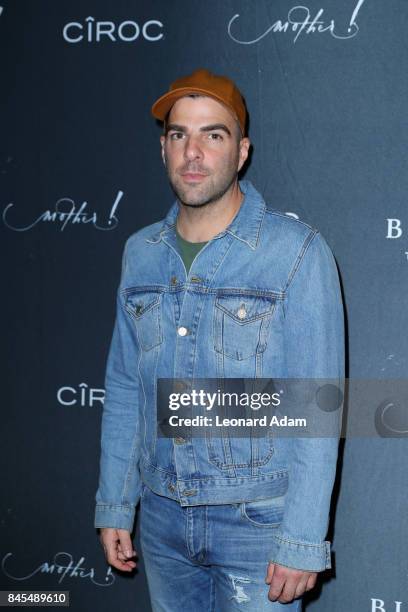 Actor Zachary Quinto attends the "mother!" party at The 2017 Toronto International Film Festival at Bisha Hotel & Residences on September 10, 2017 in...
