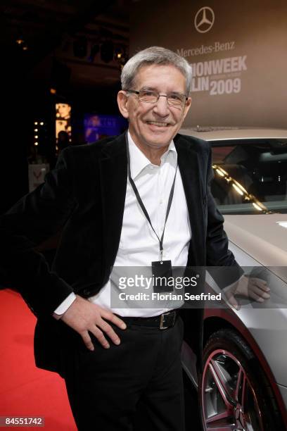 Gerd Strehle attends the Strenesse Blue fashion show during the Mercedes Benz Fashion Week A/W 2009 at Bebelplace on January 29, 2009 in Berlin,...