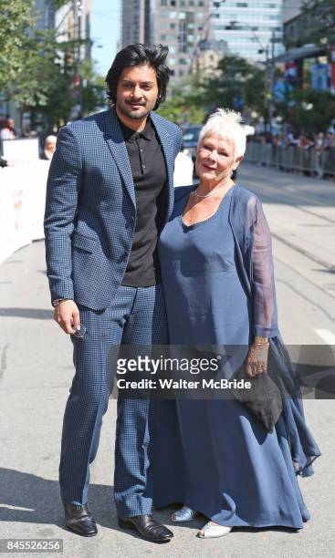 Ali Fazal and Judi Dench attend the 'Victoria & Abdul' premiere during the 2017 Toronto International Film Festival at Princess of Wales Theatre on...