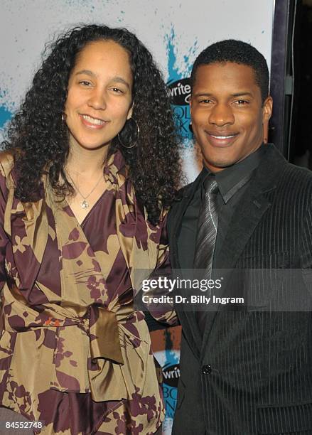 Actor Nate Parker and honoree/screenwriter Gina Prince-Bythewood arrive at the 3rd Annual Bold Ink Awards at Fox Studios on January 29, 2009 in Los...