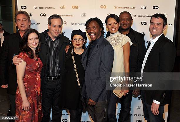 Luke Thornton.Kathleen Davidson, Kief Davidson, Liz Silver,Kassim Ouma,Keisha Whitaker,Forest Whitaker,Chris Talbot, arrives at a special screening...