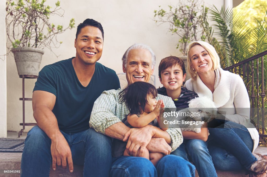 Multigeneration family portrait