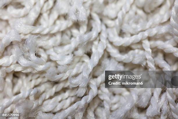 retro white shag carpet - shag stock pictures, royalty-free photos & images