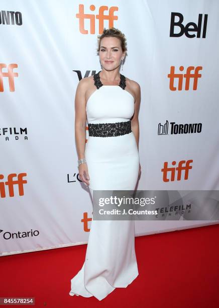 Actress Kate Winslet attends the premiere of "The Mountain Between Us" during the 2017 Toronto International Film Festival at Roy Thomson Hall on...