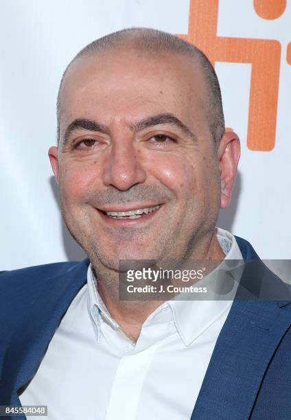 Director Hany Abu-Assad attends the premiere of "The Mountain Between Us" during the 2017 Toronto International Film Festival at Roy Thomson Hall on...