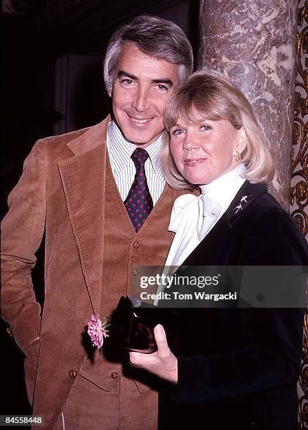 Doris Day and husband Barry Comden at the Pierre Hotel