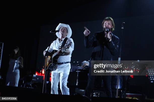 Brooks & Dunn perform during the Closing Night Gala at Cinecittà as part of the 2017 Celebrity Fight Night in Italy Benefiting The Andrea Bocelli...