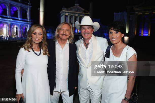 Marjorie Bach, Joe Walsh, Kix Brooks and Barbara Brook attend the Closing Night Gala at Cinecittà as part of the 2017 Celebrity Fight Night in Italy...
