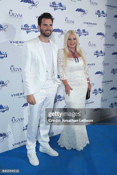 Andrea Iervolino and Lady Monika Bacardi attend the Closing Night Gala at Cinecittà as part of the 2017 Celebrity Fight Night in Italy Benefiting The...