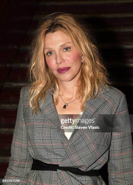 Courtney Love attends arrivals for Opening Ceremony presentation during New York Fashion Week at La Mamma on September 10, 2017 in New York City.