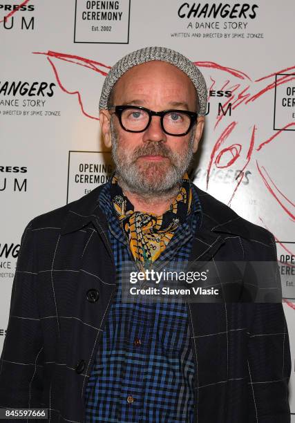 Michael Stipe attends arrivals for Opening Ceremony presentation during New York Fashion Week at La Mamma on September 10, 2017 in New York City.