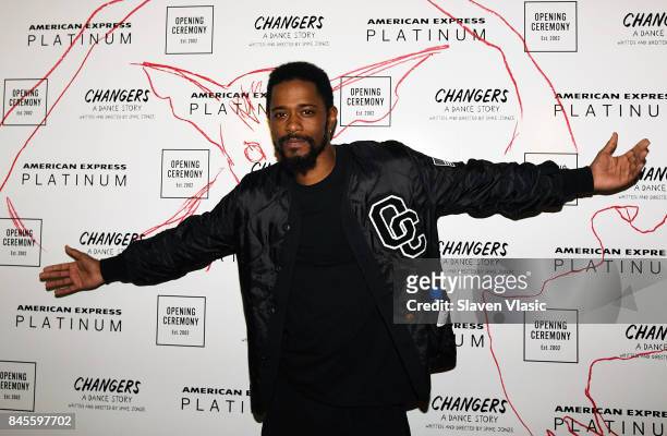 Lakeith Stanfield attends arrivals for Opening Ceremony presentation during New York Fashion Week at La Mamma on September 10, 2017 in New York City.