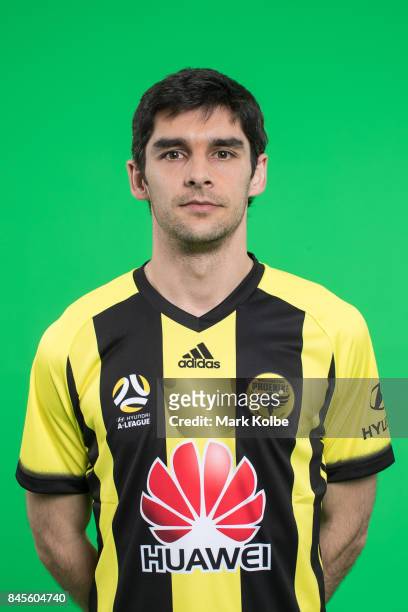 Gui Finkler poses during the Wellington Phoenix 2017/18 A-League headshots session at Fox Sports Studios on September 11, 2017 in Sydney, Australia.