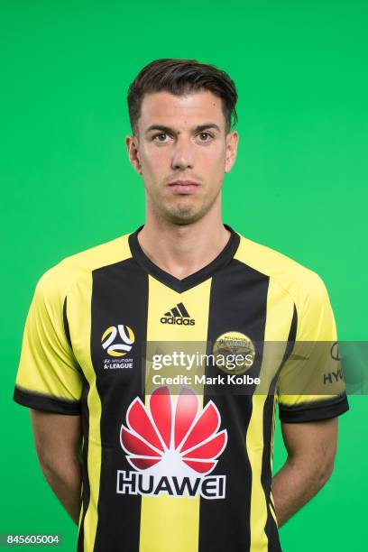 Marco Doyle poses during the Wellington Phoenix 2017/18 A-League headshots session at Fox Sports Studios on September 11, 2017 in Sydney, Australia.