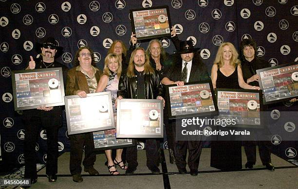 Hughie Thomasson, Billy Powell, Carol Chase, Ean Evans, Johnny Van Zant, Rickey Medlocke, Gary Rossington, Dale Krantz-Rossington and Michael...