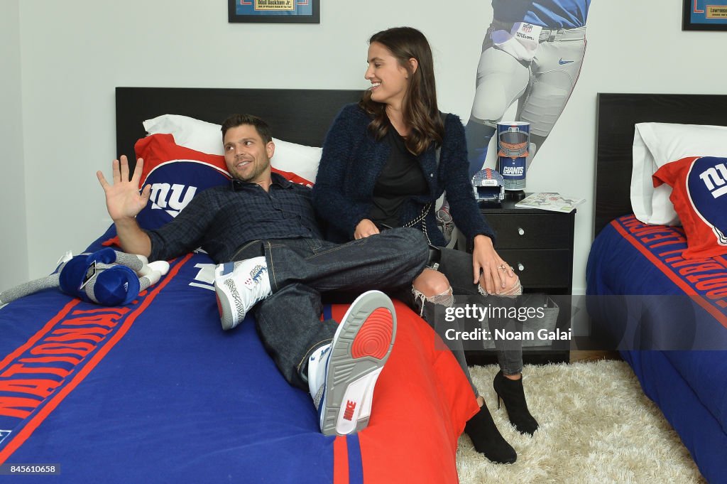 Jerry Ferrara and Breanne Racano attend gameday kickoff at the... News