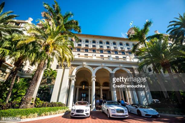 historical hotel the breakers, luxury resort in palm beach, florida, usa - palm beach florida stock pictures, royalty-free photos & images