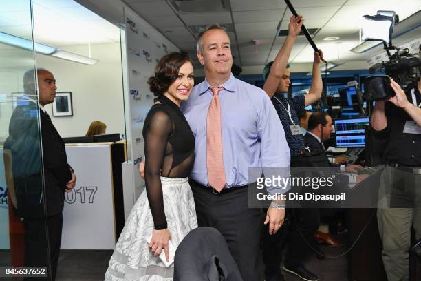 Journalist Erica Hill participates in Annual Charity Day hosted by Cantor Fitzgerald, BGC and GFI at Cantor Fitzgerald on September 11, 2017 in New...