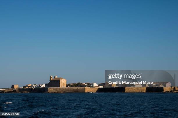View of Tabarca. Tabarca is a small islet located in the Mediterranean Sea, close to the town of Santa Pola, Alicante. Tabarca is the smallest...