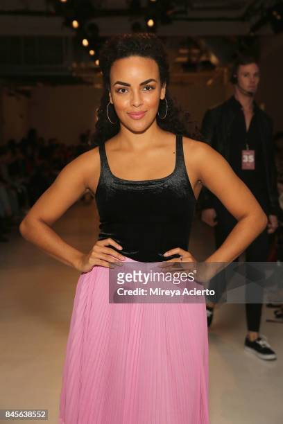 Cosmo Brand Coordinator, Diandra Barnwell, attends Yajun fashion show during New York Fashion Week: The Shows at Gallery 3, Skylight Clarkson Sq on...