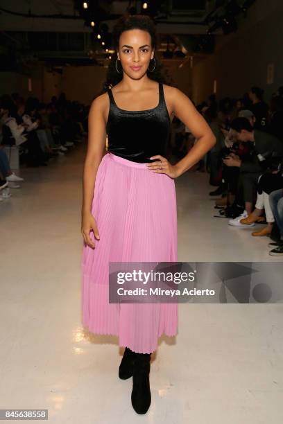 Cosmo Brand Coordinator, Diandra Barnwell, attends Yajun fashion show during New York Fashion Week: The Shows at Gallery 3, Skylight Clarkson Sq on...