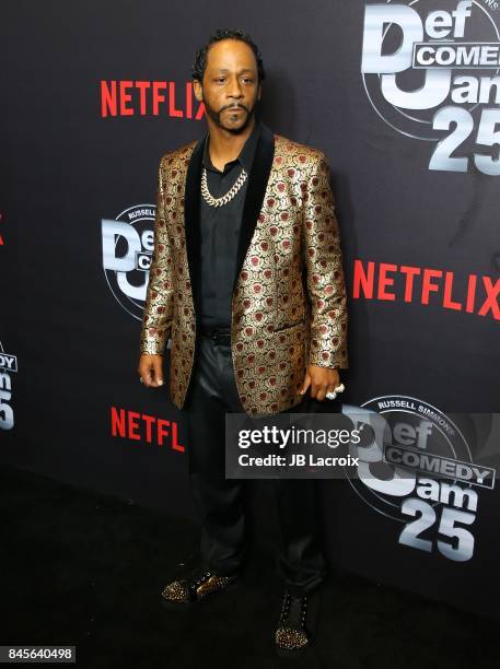 Katt Williams attends Netflix Presents Russell Simmons 'Def Comdey Jam 25' Special Event at The Beverly Hilton Hotel on September 10, 2017 in Beverly...