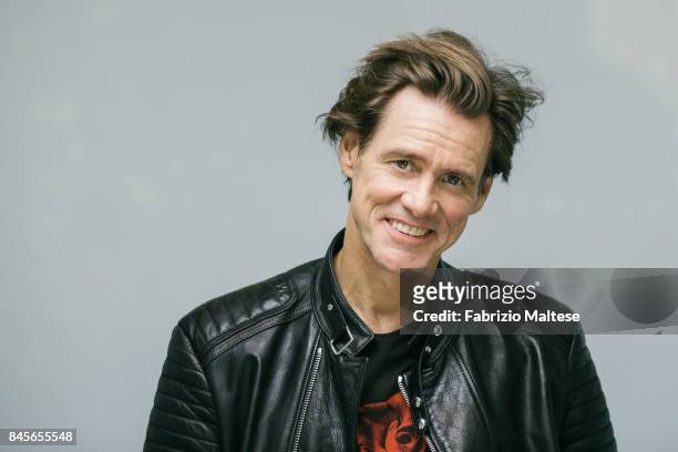 Actor Jim Carrey is photographed on September 5, 2017 in Venice, Italy.