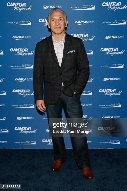 Boxer Raymond Mancini attends Annual Charity Day hosted by Cantor Fitzgerald, BGC and GFI at Cantor Fitzgerald on September 11, 2017 in New York City.