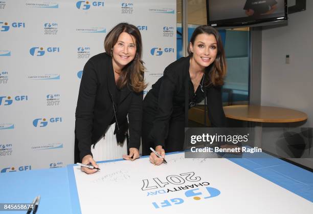 Actress Lorraine Bracco and Bridget Moynahan attend Annual Charity Day hosted by Cantor Fitzgerald, BGC and GFI at GFI Securities on September 11,...
