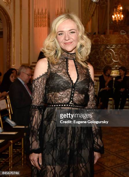 Rachel Bay Jones attends the Dennis Basso fashion show during New York Fashion Week: The Shows at The Plaza Hotel on September 11, 2017 in New York...