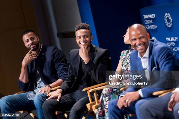 Actors Timon Kyle, Nicholas Ashe, Bianca Lawson and Dondre Whitfield attend The Paley Center For Media's 11th Annual PaleyFest Fall TV Previews Los...