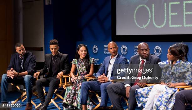 Actors Timon Kyle, Nicholas Ashe, Bianca Lawson, Dondre Whitfield, Omar Dorsey and Tina Lifford attend The Paley Center For Media's 11th Annual...