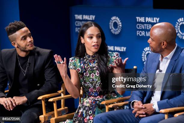 Actors Nicholas Ashe, Bianca Lawson and Dondre Whitfield attend The Paley Center For Media's 11th Annual PaleyFest Fall TV Previews Los Angeles for...