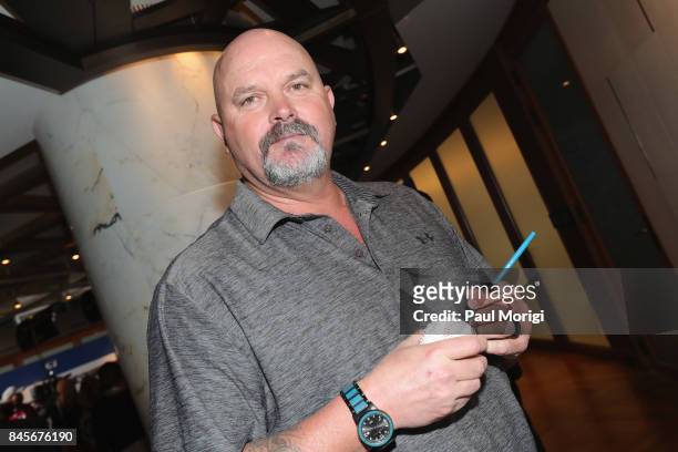 Baseball player David Wells attends Annual Charity Day hosted by Cantor Fitzgerald, BGC and GFI at Cantor Fitzgerald on September 11, 2017 in New...
