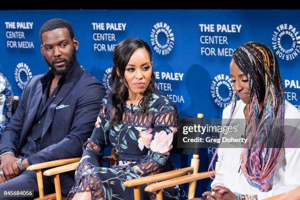 Actors Kofi Siriboe, Dawn-Lyen Gardner and Rutina Wesley attend The Paley Center For Media's 11th Annual PaleyFest Fall TV Previews Los Angeles for...