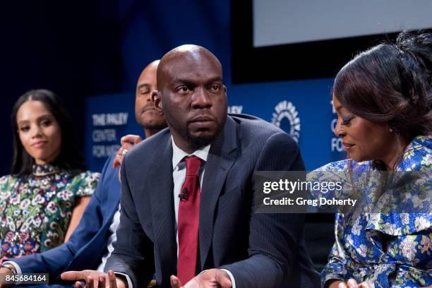 Actors Bianca Dawson, Dondre Whitfield, Omar Dorsey and Tina Lifford attend The Paley Center For Media's 11th Annual PaleyFest Fall TV Previews Los...