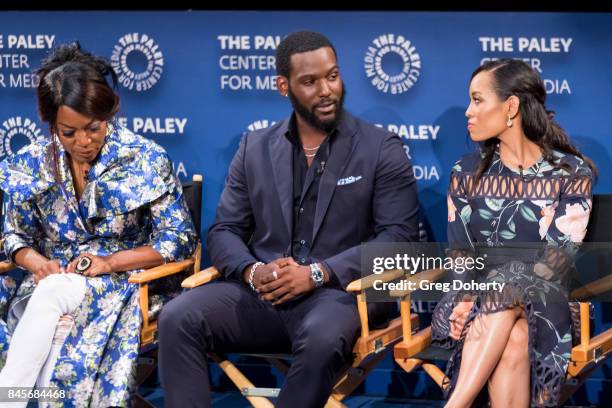 Actors Tina Lifford, Kofi Siriboe and Dawn-Lyen Gardner attend The Paley Center For Media's 11th Annual PaleyFest Fall TV Previews Los Angeles for...