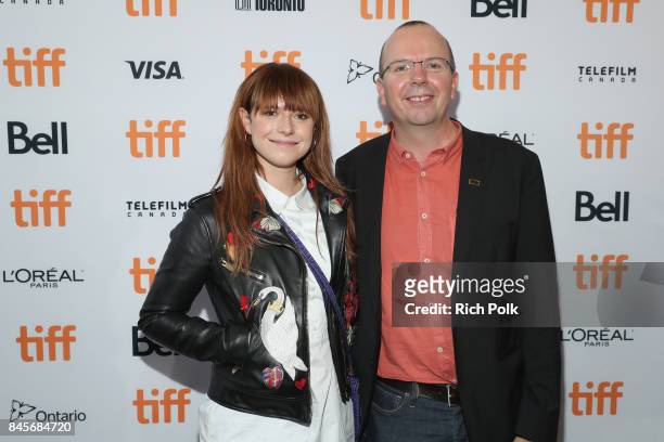 Rising Star Jessie Buckley and founder and CEO of IMDb Col Needham attend The 2017 Rising Stars - Power Break Lunch At The 2017 Toronto International...