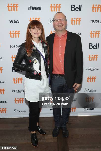 Rising Star Jessie Buckley and founder and CEO of IMDb Col Needham attend The 2017 Rising Stars - Power Break Lunch At The 2017 Toronto International...