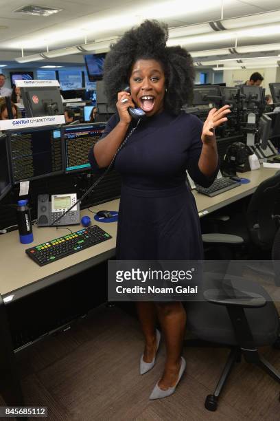Actress Uzo Aduba attends Annual Charity Day hosted by Cantor Fitzgerald, BGC and GFI at Cantor Fitzgerald on September 11, 2017 in New York City.