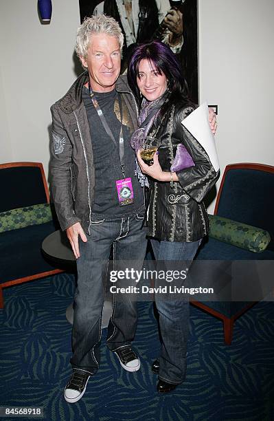 Musician Kevin Cronin and his wife Lisa attend the 2009 Pollstar Awards at the Nokia Theatre on January 30, 2009 in Los Angeles, California.