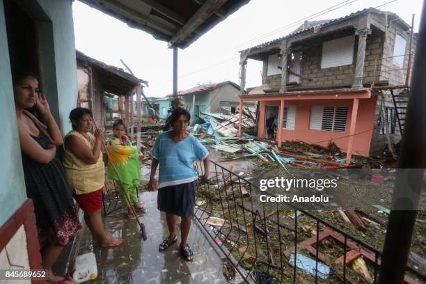 Damaged buildings are seen in Punta Alegre, northern coast of Ciego de Avila province of Cuba after Hurricane Irma passed through the area on...