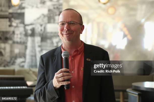 Founder and CEO of IMDb Col Needham speaks on stage at The 2017 Rising Stars - Power Break Lunch At The 2017 Toronto International Film Festival at...