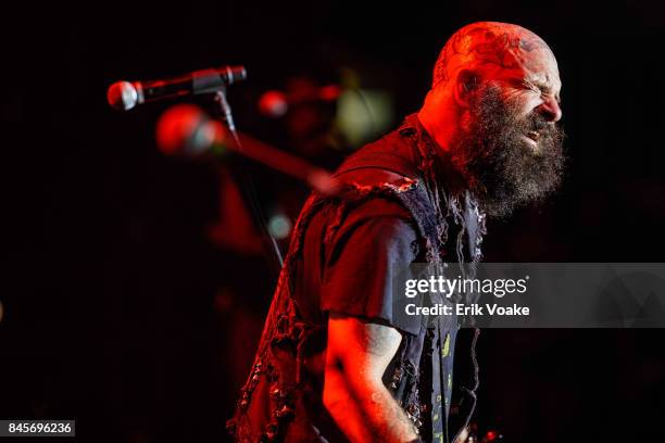 Tim Armstrong of Rancid performs at Glen Helen Amphitheatre on August 26, 2017 in San Bernardino, California.